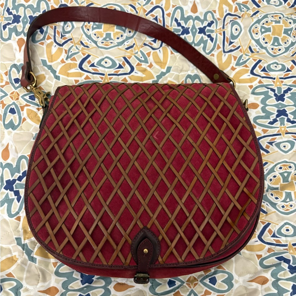 Mulberry Red Wine large shoulder bag